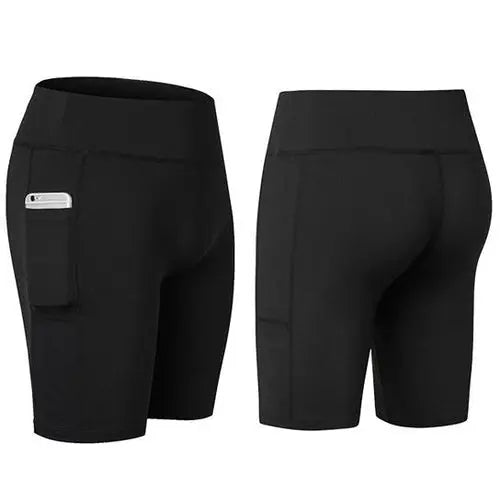 All Seasons Yoga Shorts Stretchable With Phone Pocket Aura Heaven