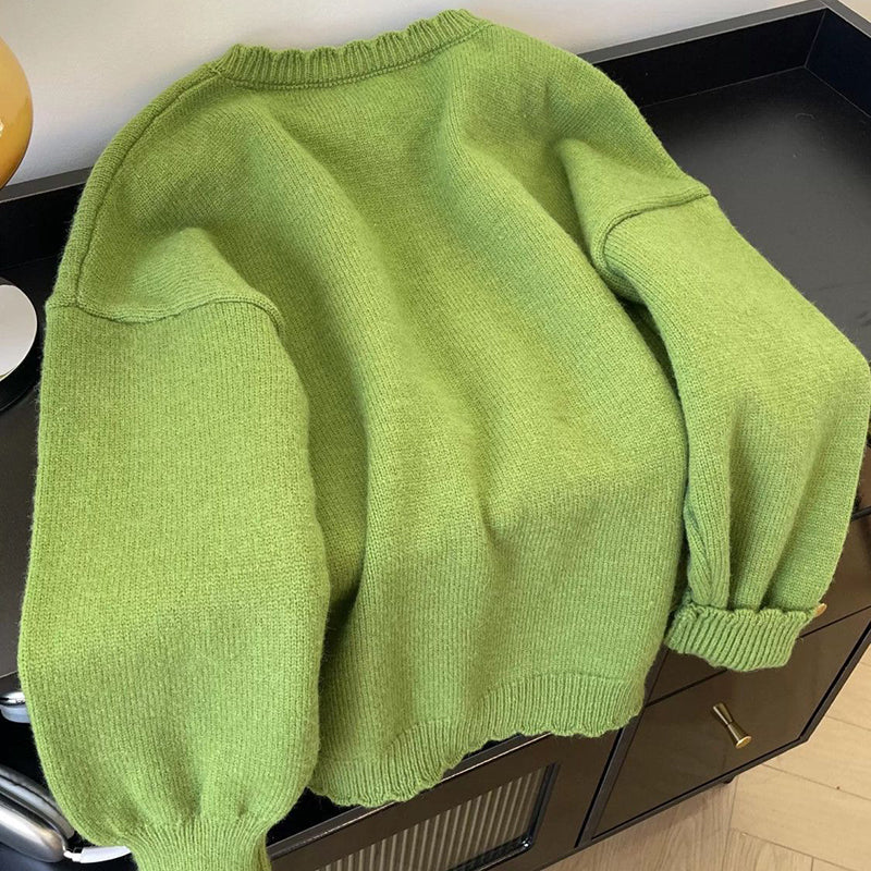 Floral Cardigan Sweater Open Front Long Sleeve Button Down Outerwear