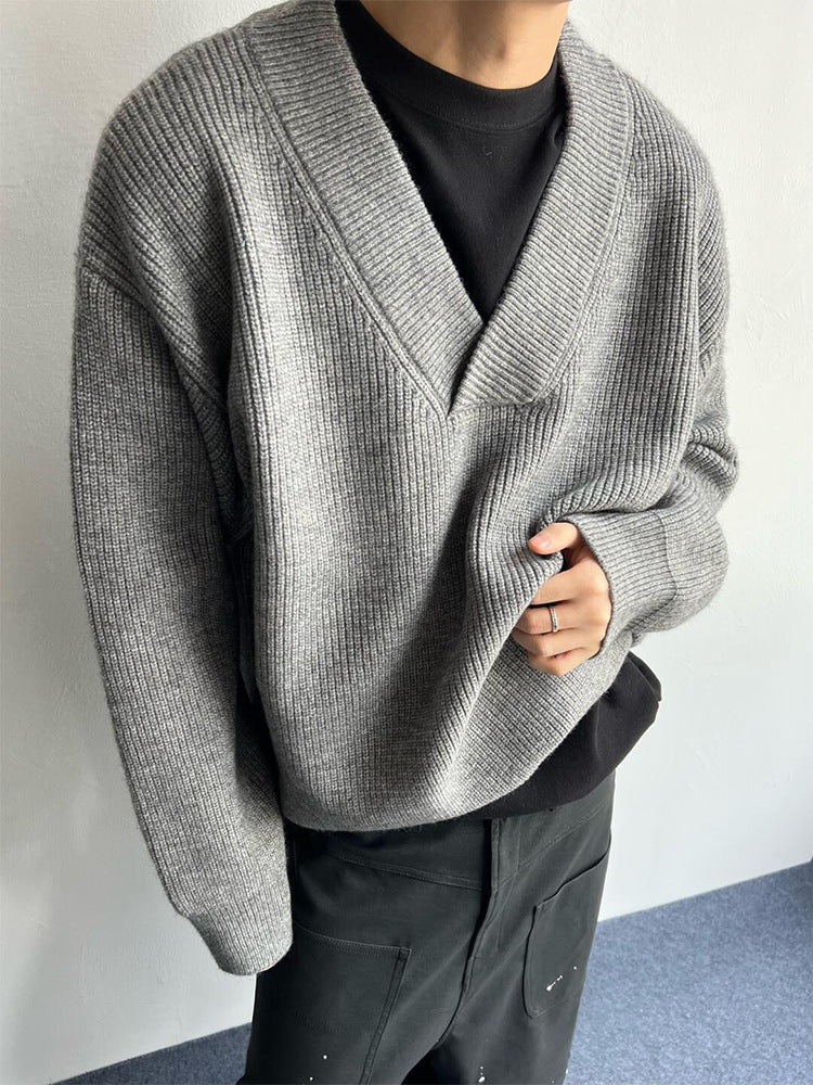 Layered Look With A Relaxed Knit Cardigan