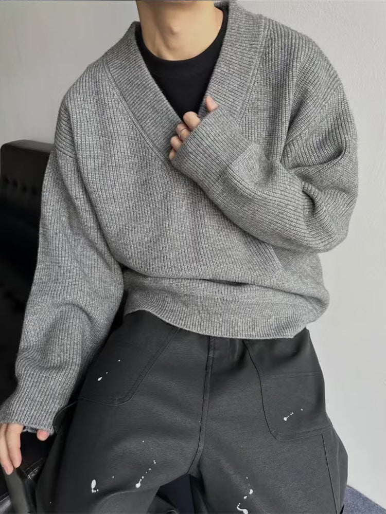 Layered Look With A Relaxed Knit Cardigan