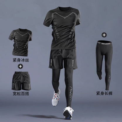 Running Gym Clothes Outdoor Quick-dry Clothes Tight Long Sleeve T-shirt Training Wear Aura Heaven