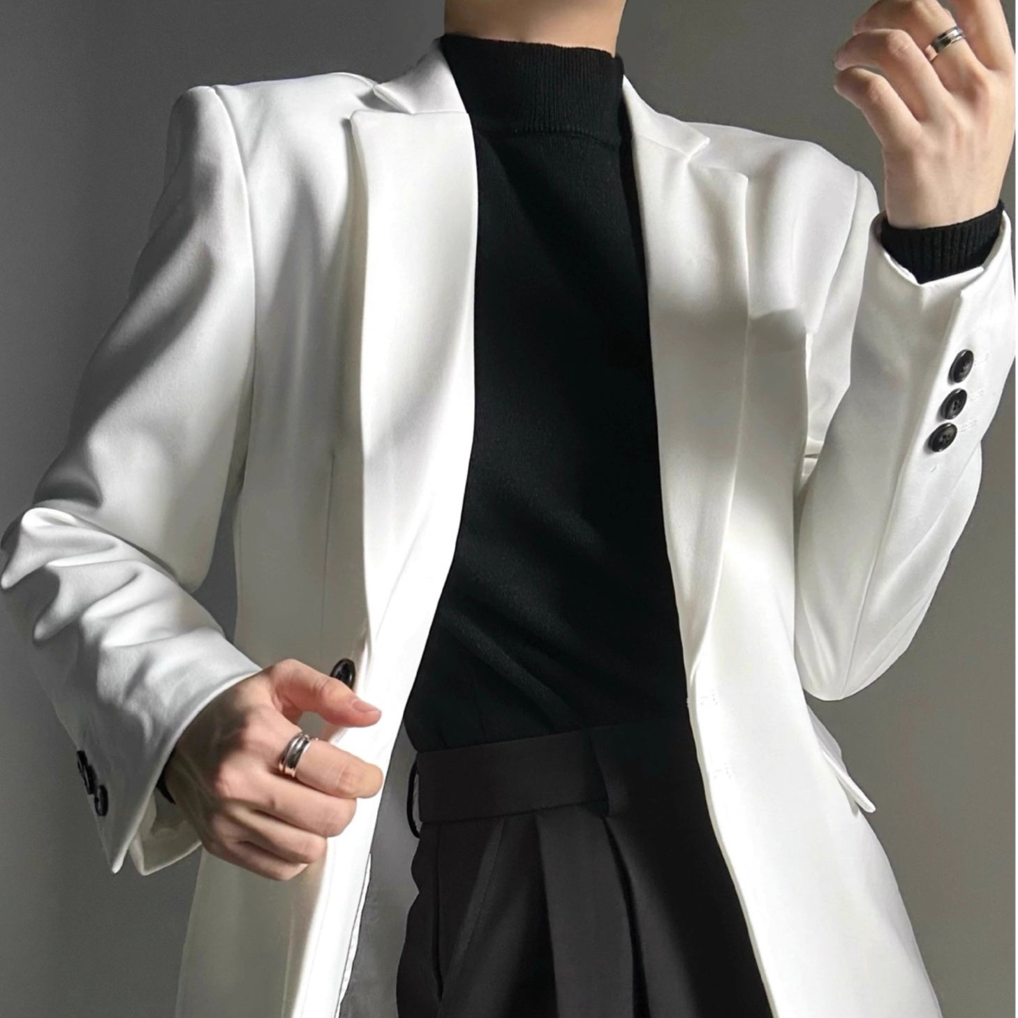 Casual Minimalist Mens And Womens Blazer