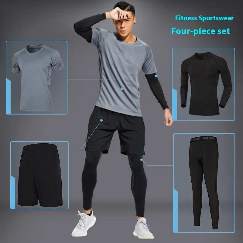 Sports Suit Gym Tights Quick-drying Morning And Night Running Workout Clothes Aura Heaven