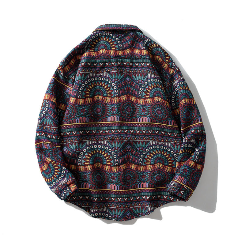 Retro Fashion Long Sleeve Plaid Shirt