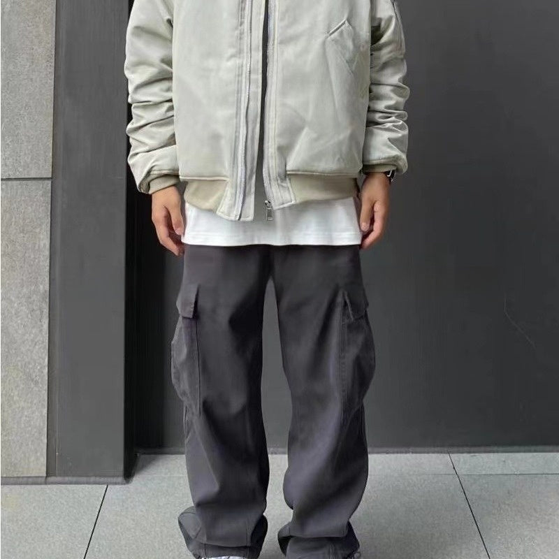 Loose Fitting Casual Straight Leg Cargo Pants