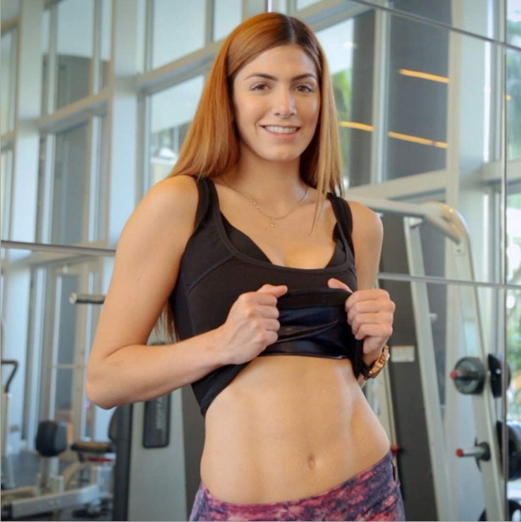 Fat Burning Sweat Vest – close-up | Aura Heaven