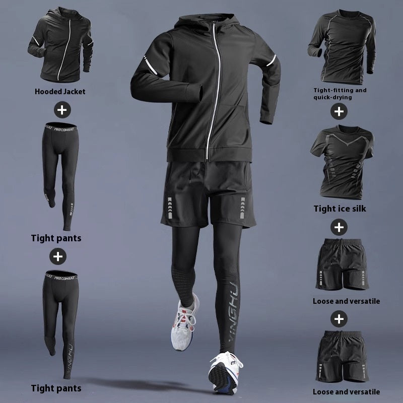 Running Gym Clothes Outdoor Quick-dry Clothes Tight Long Sleeve T-shirt Training Wear Aura Heaven