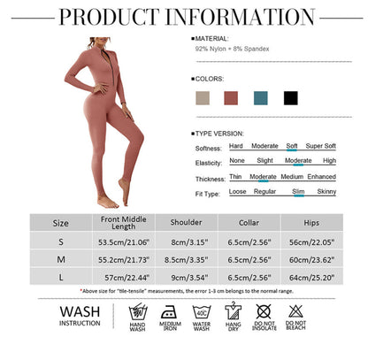 Zipper Thread Yoga Bodysuit Seamless Yoga Clothes Aura Heaven