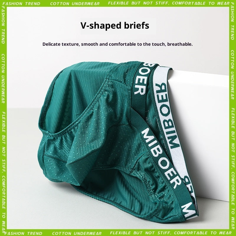 Underwear Large V-shaped Low-rise U-convex Large Pouch Triangle