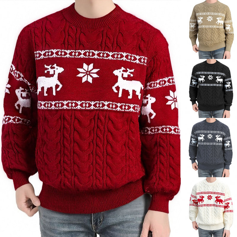 Christmas Pullovers Sweater For Men Thick Warm