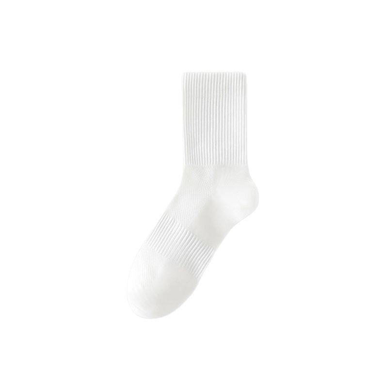 Thin Mesh Breathable White Socks