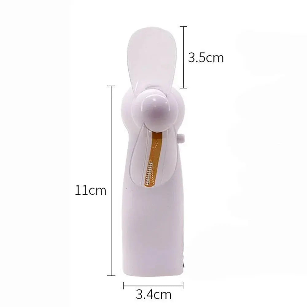 Mini Night Light Handheld Fan Electric Fan  Portable Desktop Battery Mini Customizabl Gift To Give Guests Led Rainbow Lights Fan Aura Heaven