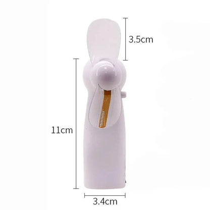Mini Night Light Handheld Fan Electric Fan  Portable Desktop Battery Mini Customizabl Gift To Give Guests Led Rainbow Lights Fan Aura Heaven
