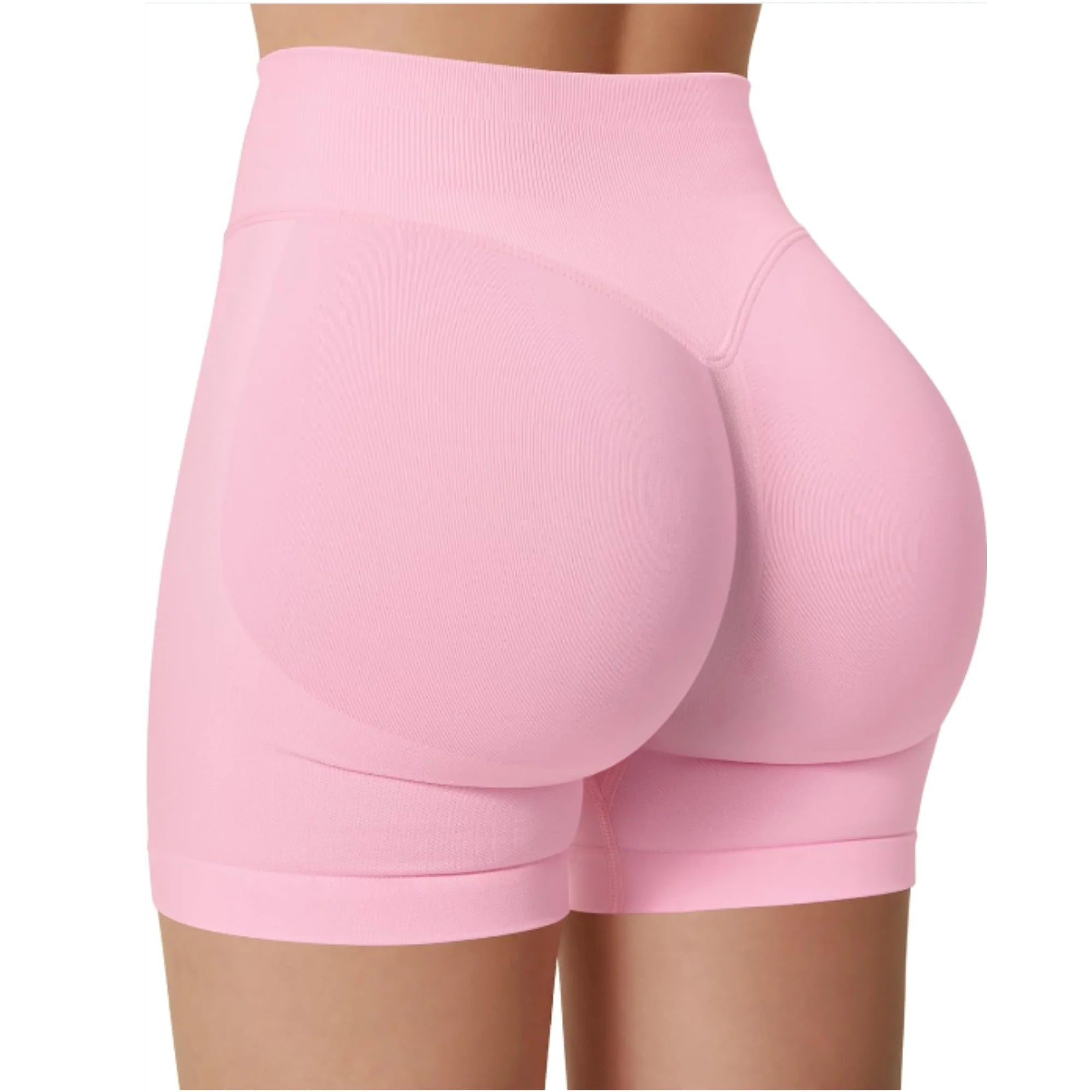 Summer High Waisted Yoga Shorts Running Fitness