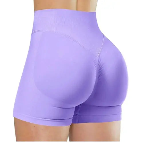 Summer High Waisted Yoga Shorts Running Fitness Aura Heaven