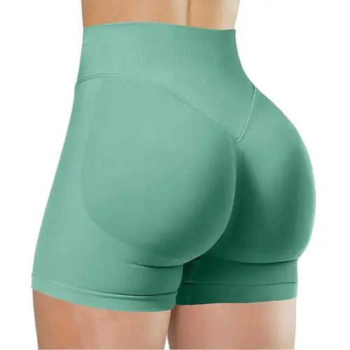 Summer High Waisted Yoga Shorts Running Fitness Aura Heaven