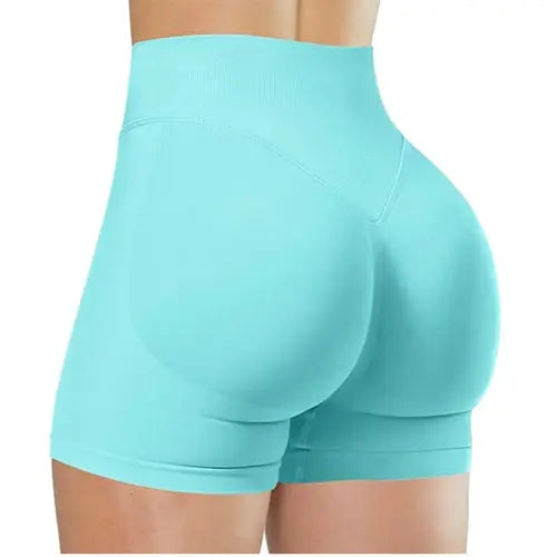 Summer High Waisted Yoga Shorts Running Fitness Aura Heaven