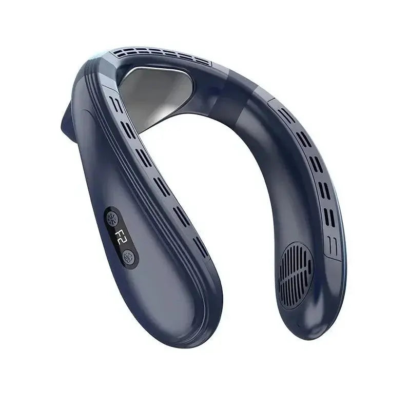 New Neck Air Conditioner Portable Neck Fan Rechargeable Semiconductor Cooling Bladeless Fan Outdoor Personal Fan Wearable Cooler Aura Heaven