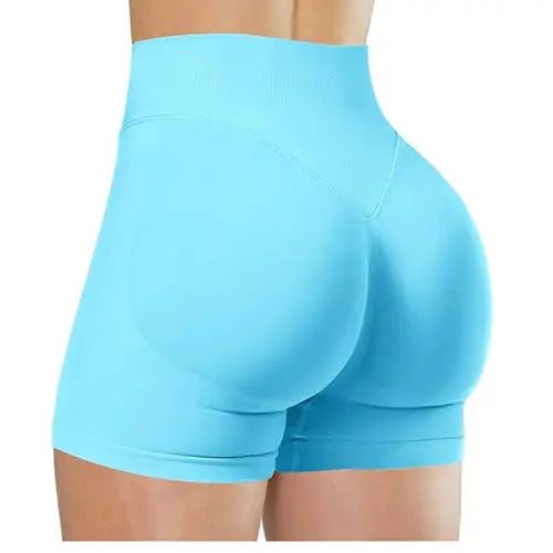 Summer High Waisted Yoga Shorts Running Fitness Aura Heaven
