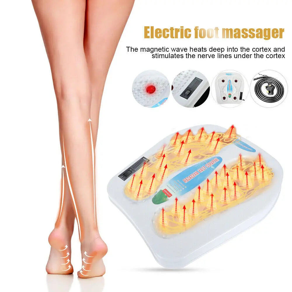 Foot Leg Vibration Blood Circulation Booster Feet Massager With Heated 9 Modes Aura Heaven