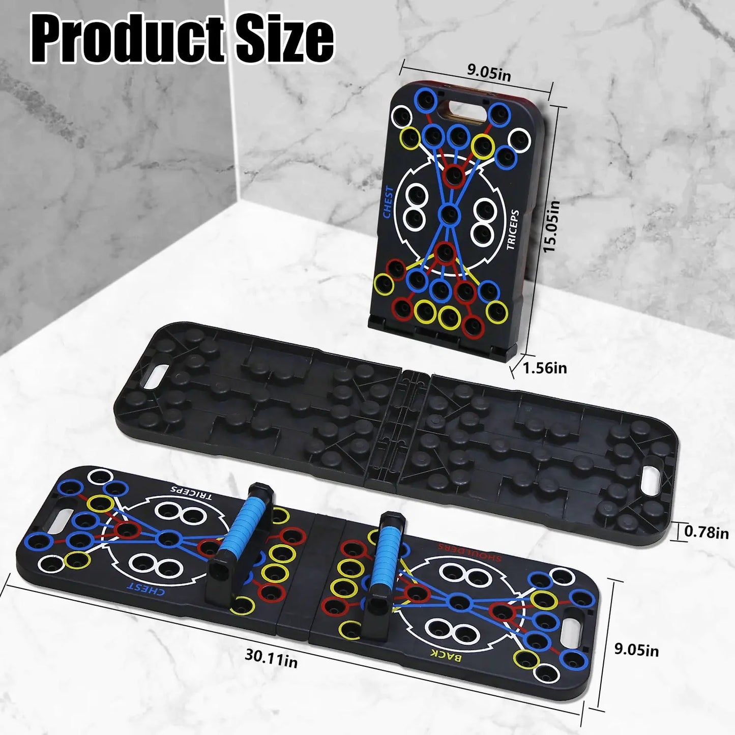 Multifunctional Push Up Board Home Strength Training Equipment With 15 Fitness Accessories Pilates Bar Resistance Band Roller Wheel Full Body Workout Home Gym Equipment Aura Heaven