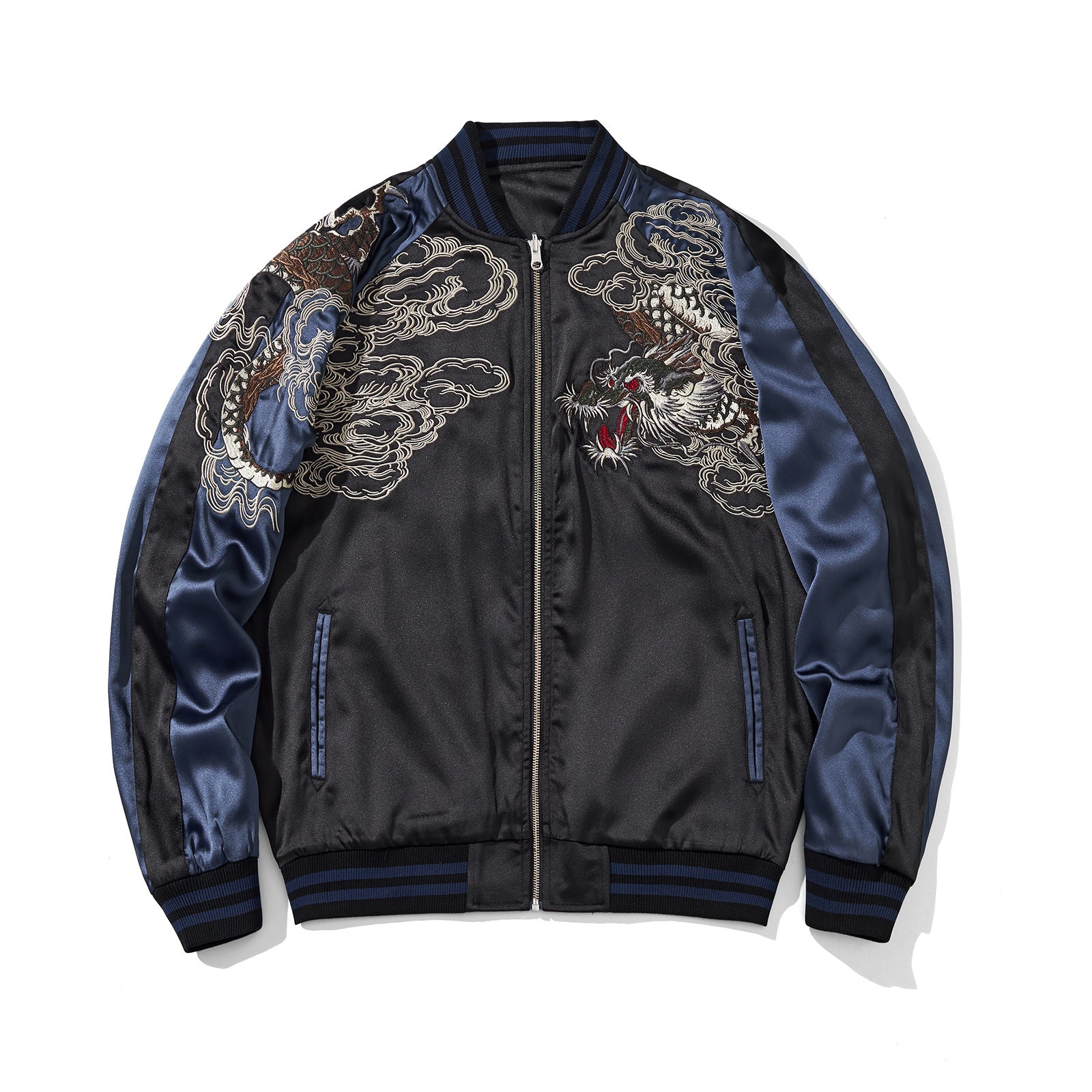 Loose Fit Polyester Embroidered Chinese Style Jacket