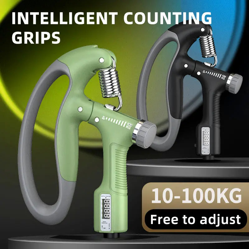 Smart Counting Grip 10-100KG Grip Free Adjustment Professional Hand Training Arm Muscle Training Fitness Equipment Fitness Tools Gym Aura Heaven