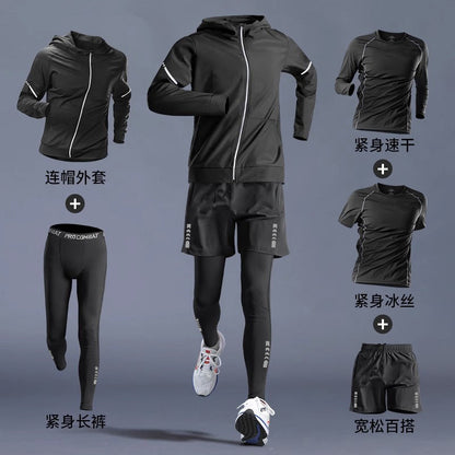 Running Gym Clothes Outdoor Quick-dry Clothes Tight Long Sleeve T-shirt Training Wear Aura Heaven