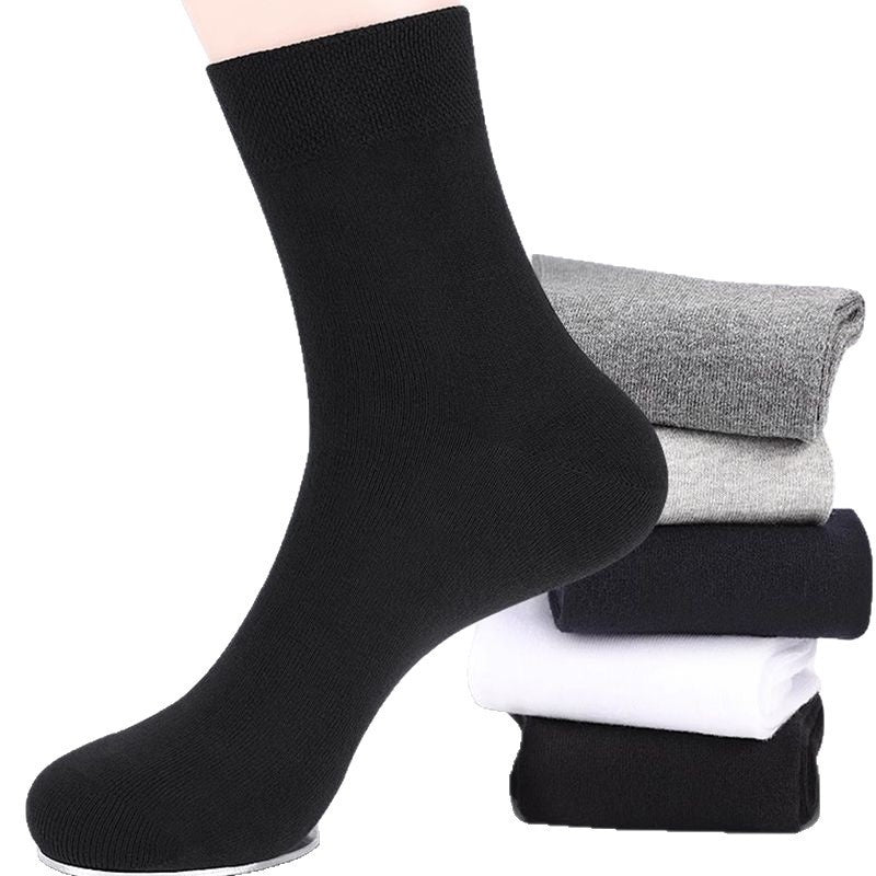 Men's Breathable Sweat-absorbing And Deodorant Mid-calf Socks