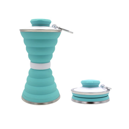 500ml Foldable Silicone Sports Bottle – feature detail | Aura Heaven