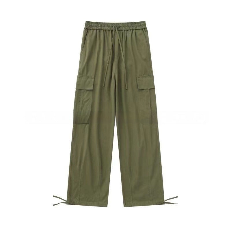 Loose Fitting Casual Straight Leg Cargo Pants