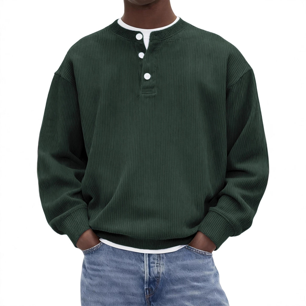 Casual And Stylish Corduroy Ribbed Pullover