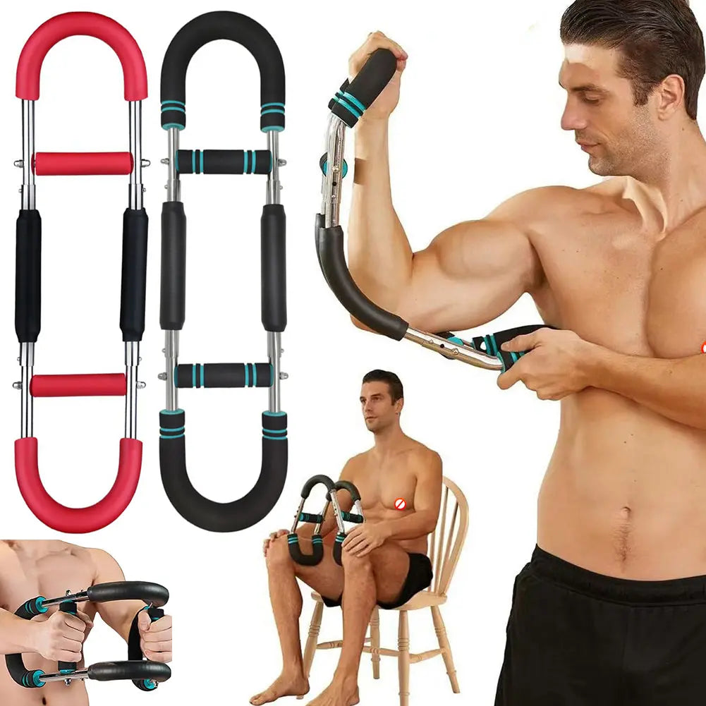 Multi-functional U-shaped Arm Strengthener Chest Trainer Adjustable Forearm Strength Exerciser Home Gym Equipment Bodybuilding Aura Heaven