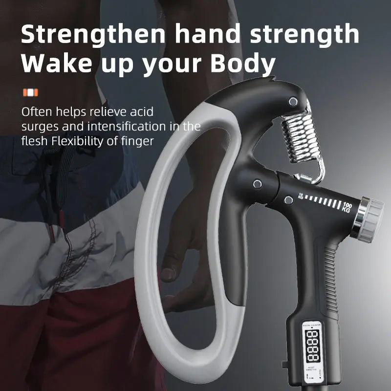 Smart Counting Grip 10-100KG Grip Free Adjustment Professional Hand Training Arm Muscle Training Fitness Equipment Fitness Tools Gym Aura Heaven