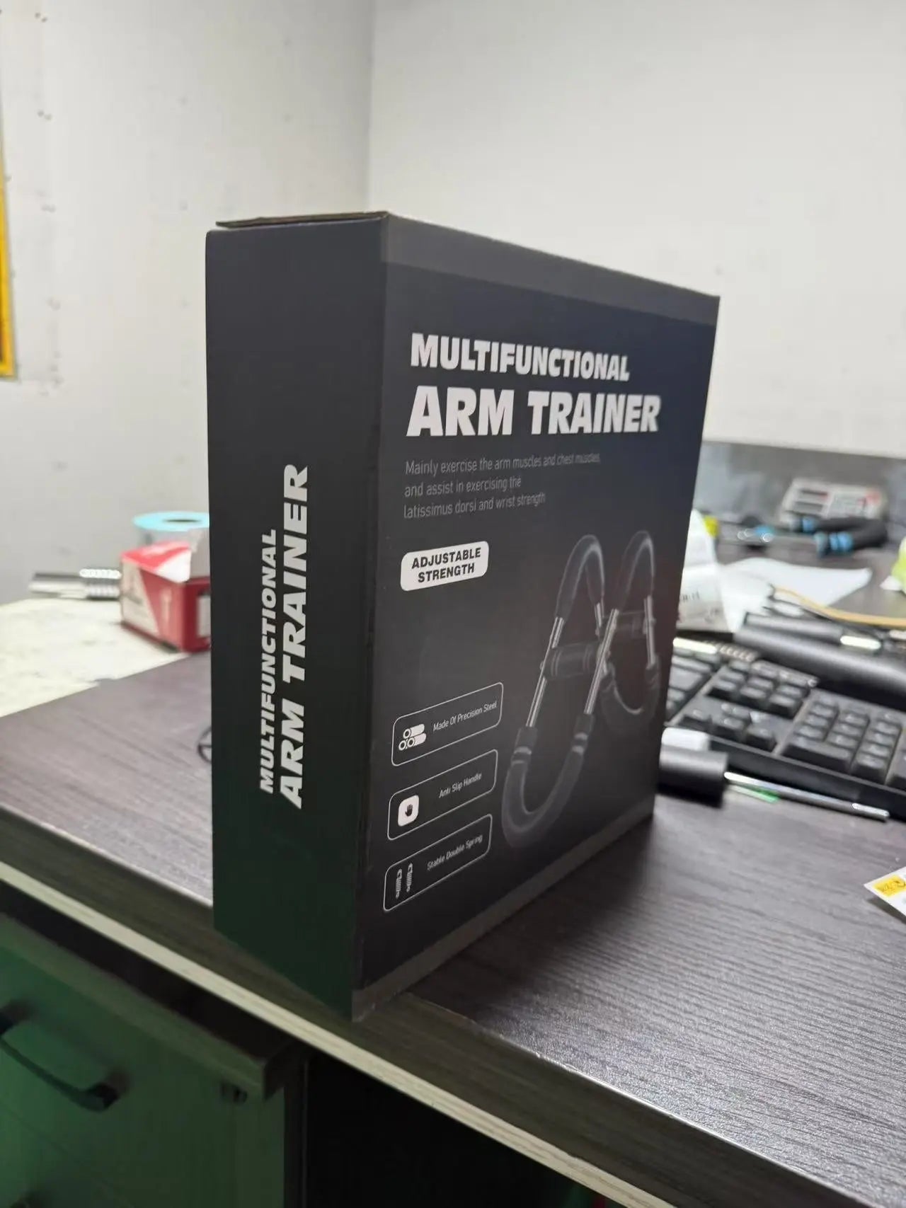 Multi-functional U-shaped Arm Strengthener Chest Trainer Adjustable Forearm Strength Exerciser Home Gym Equipment Bodybuilding Aura Heaven