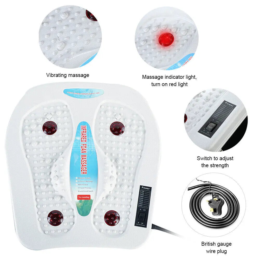 Foot Leg Vibration Blood Circulation Booster Feet Massager With Heated 9 Modes Aura Heaven
