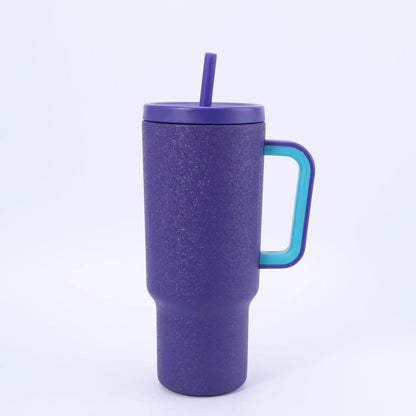 40oz Gradient Color Cup Stainless Steel Rainbow Paint Aura Heaven