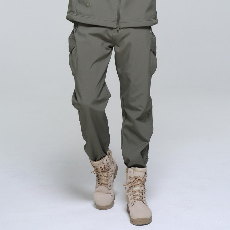 Fleece Soft Shell Pants Breathable And Windproof Wear-resistant