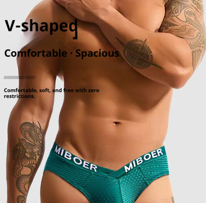 Underwear Large V-shaped Low-rise U-convex Large Pouch Triangle