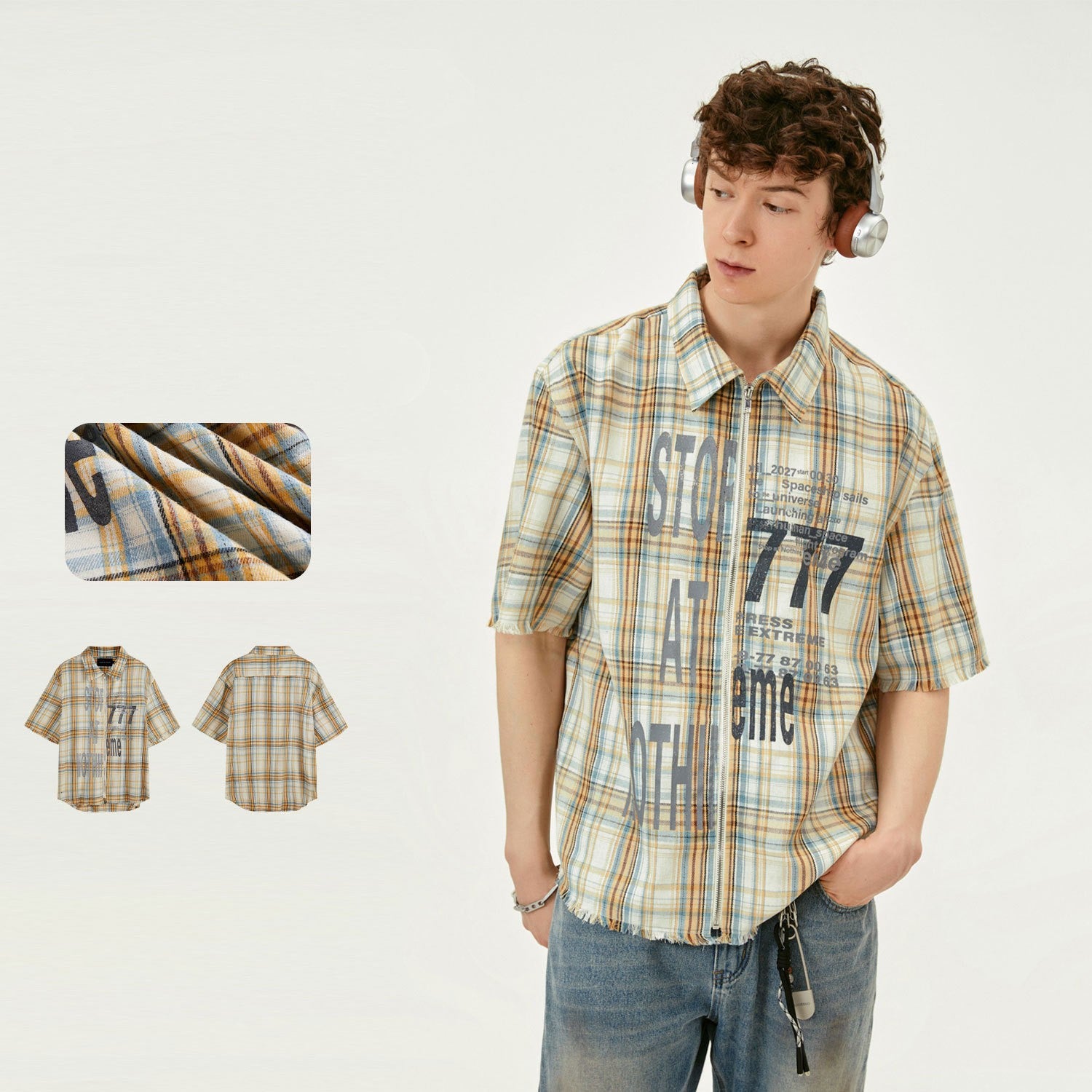 Short Sleeve Plaid Shirt