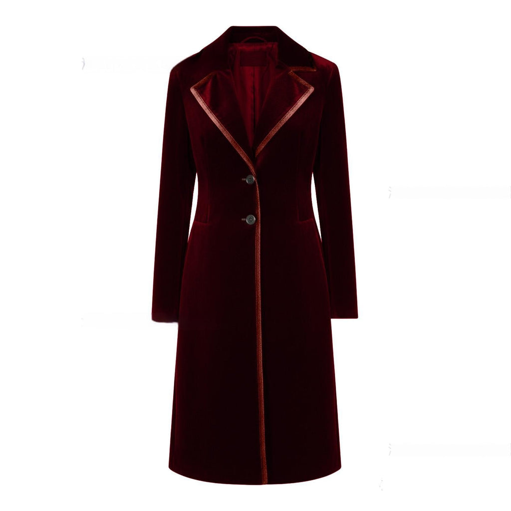 Stylish And Sophisticated Velvet Coat For Women