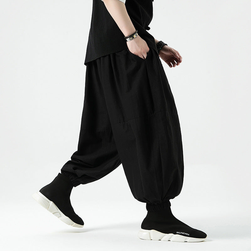Loose-fit Harem-style Mens Casual Pants
