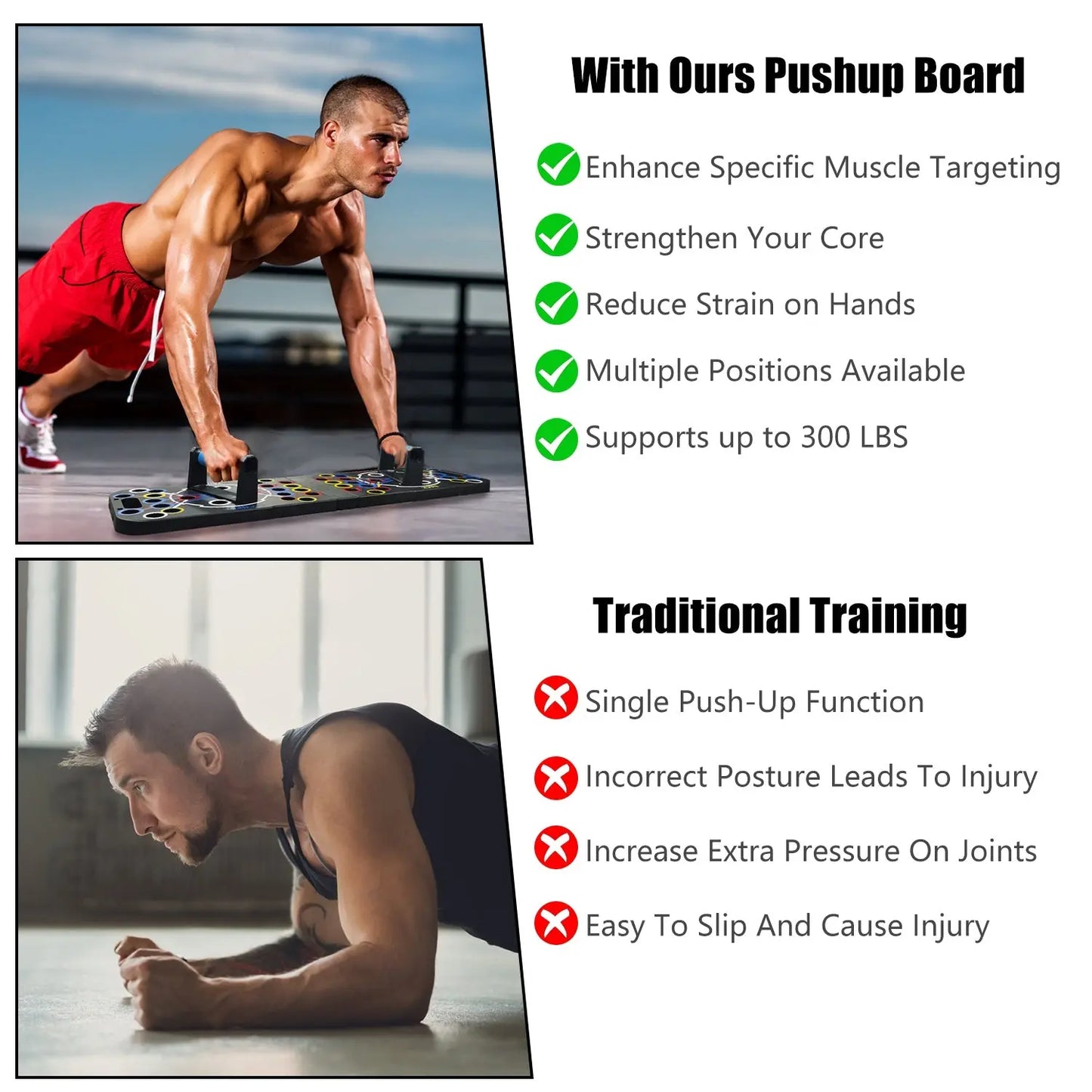 Multifunctional Push Up Board Home Strength Training Equipment With 15 Fitness Accessories Pilates Bar Resistance Band Roller Wheel Full Body Workout Home Gym Equipment Aura Heaven