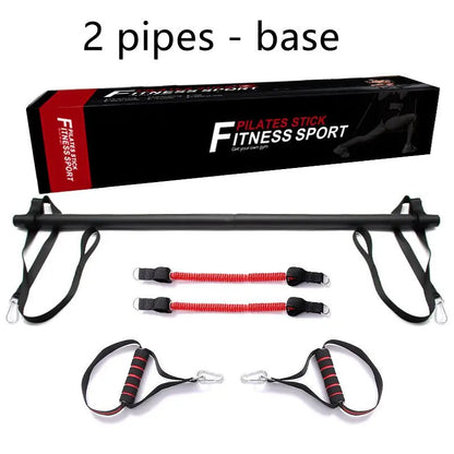 Pilates Bar Kit With Resistance Bands Portable Home Gym Workout Equipment Perfect Stretched Fusion Exercise Bar And Bands Aura Heaven