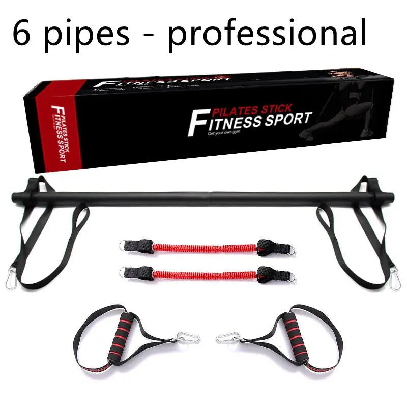 Pilates Bar Kit With Resistance Bands Portable Home Gym Workout Equipment Perfect Stretched Fusion Exercise Bar And Bands Aura Heaven