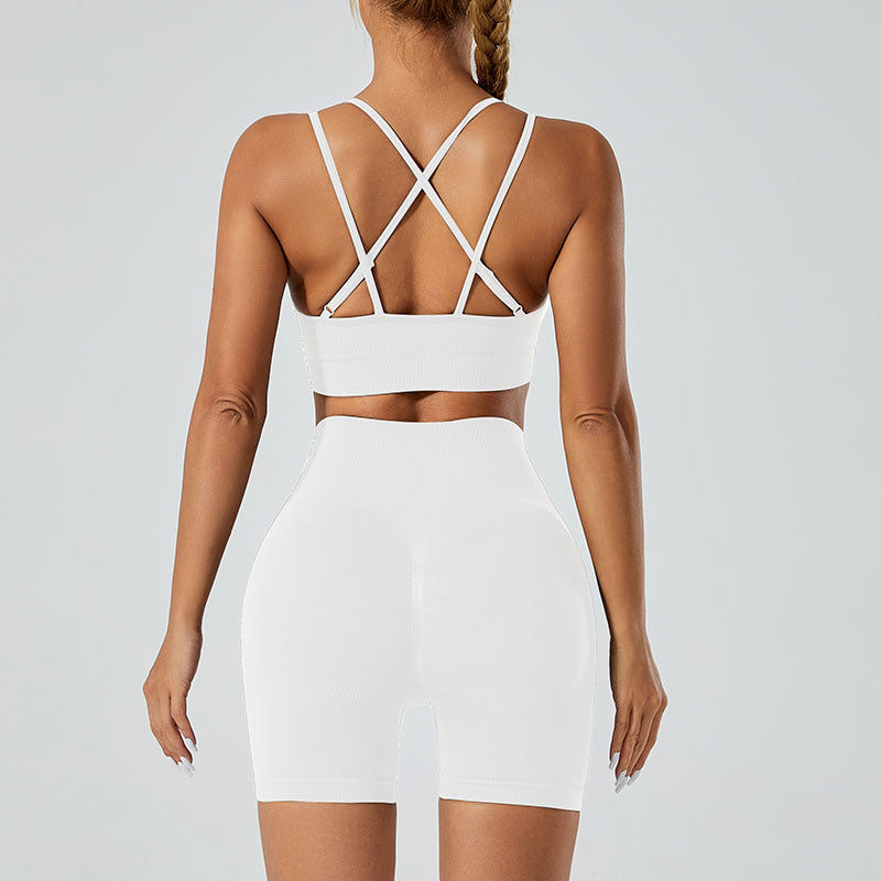 Seamless Push Up Sports Bra High Waist Hip Lift Yoga Pants Suit Aura Heaven