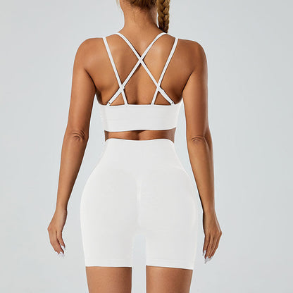 Seamless Push Up Sports Bra High Waist Hip Lift Yoga Pants Suit Aura Heaven