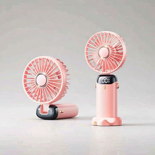 USB Rechargeable Handheld Fan – front view | Aura Heaven