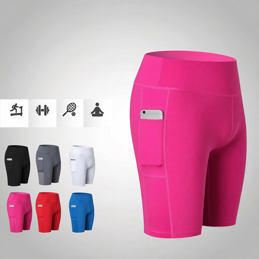 All Seasons Yoga Shorts Stretchable With Phone Pocket