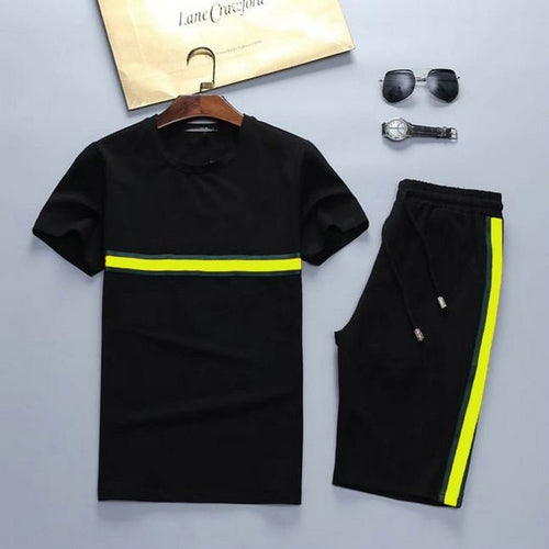 Summer Sport Men Tracksuits T Shirts+Pants Running Shorts Sets Clothes Aura Heaven